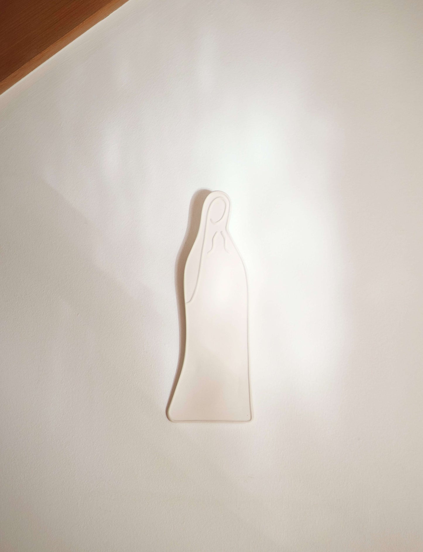 déco ceramique statuette vierge marie murale