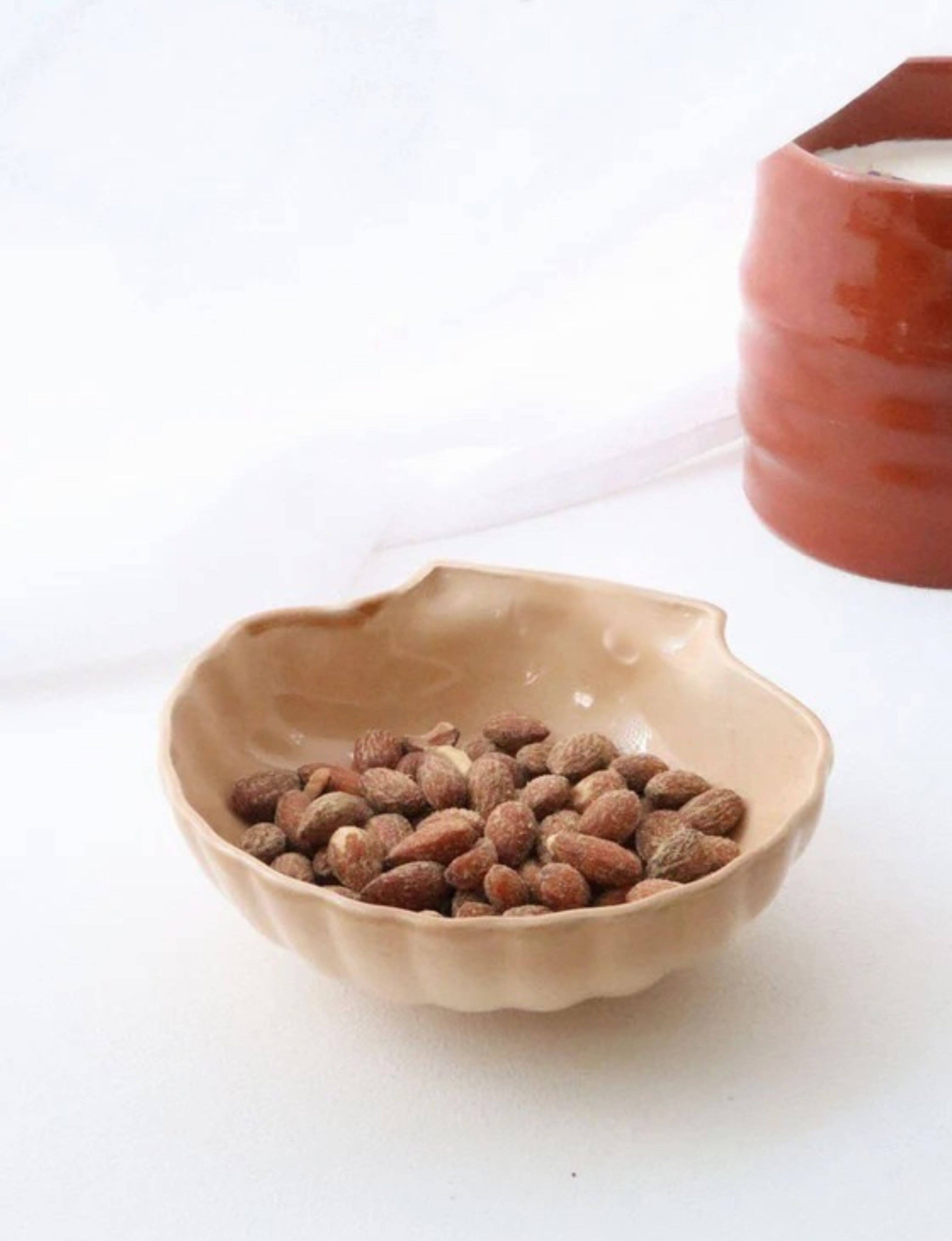 Plat apéritif forme coquillage