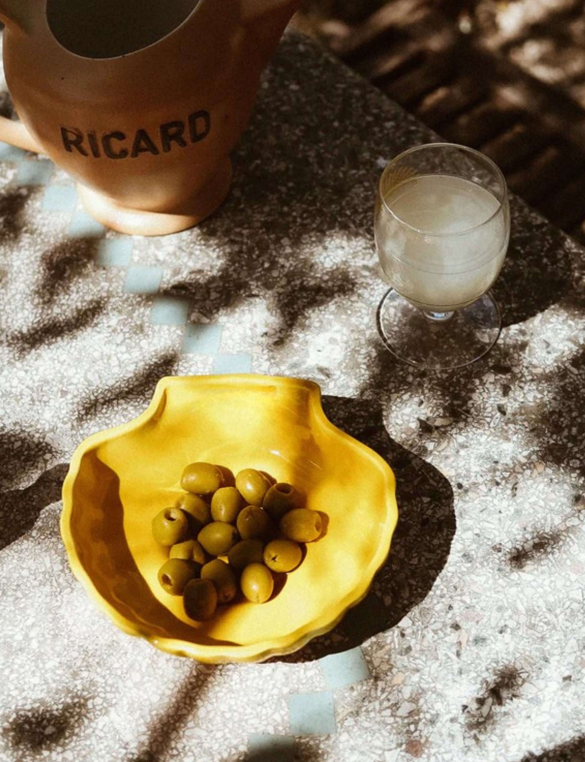 plat apero coquillage ceramique BEATA Marseille