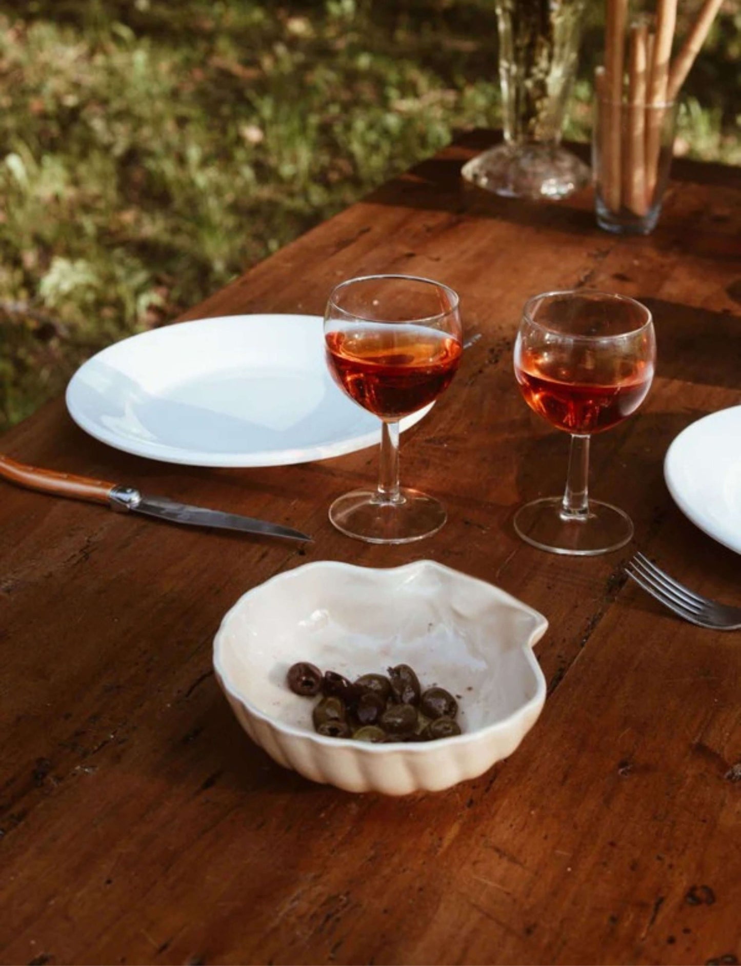 plat apéro coquillage céramique BEATA