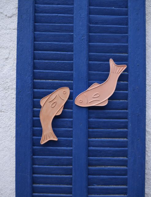 poisson céramique murale décoratif