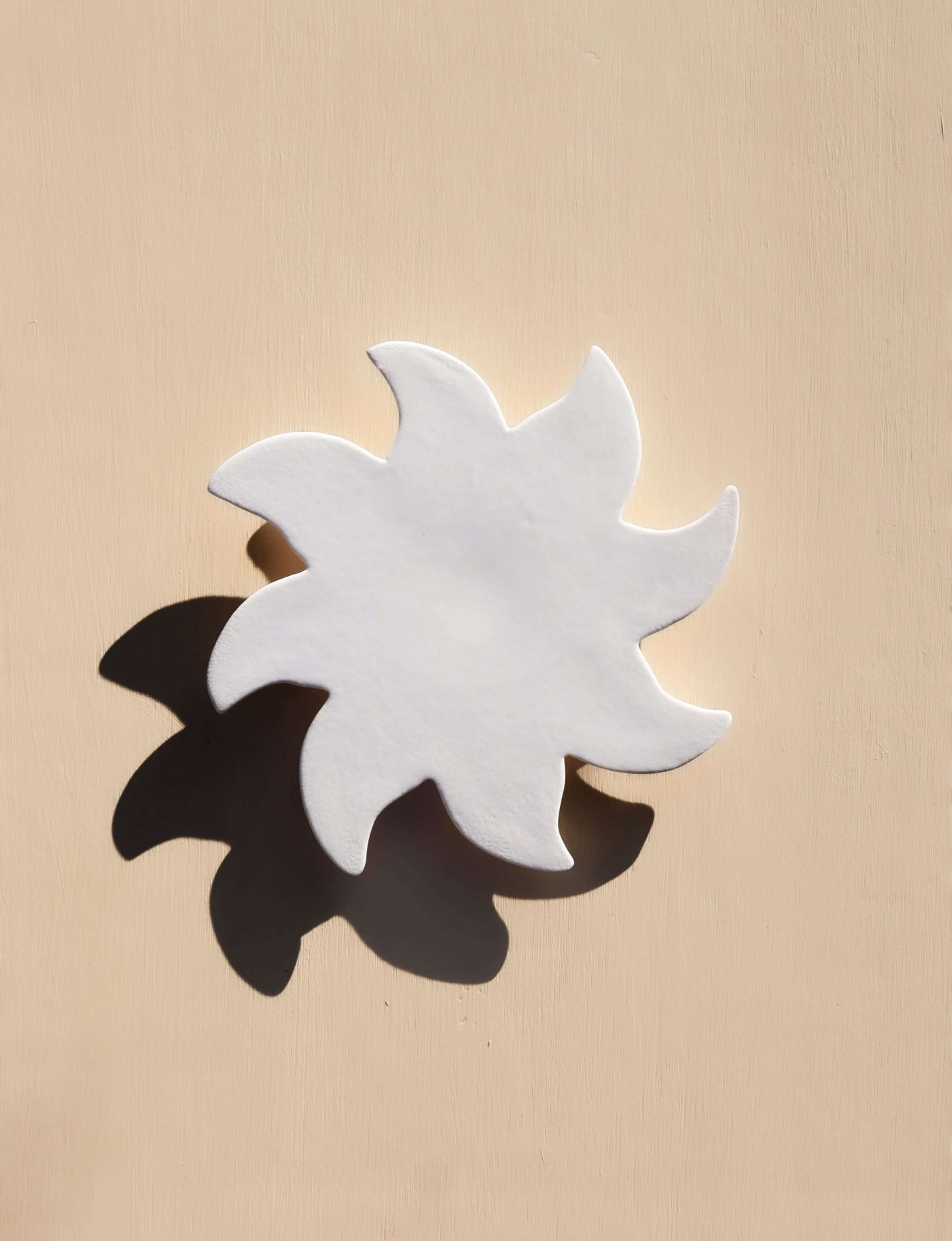 soleil décoratif mural blanc