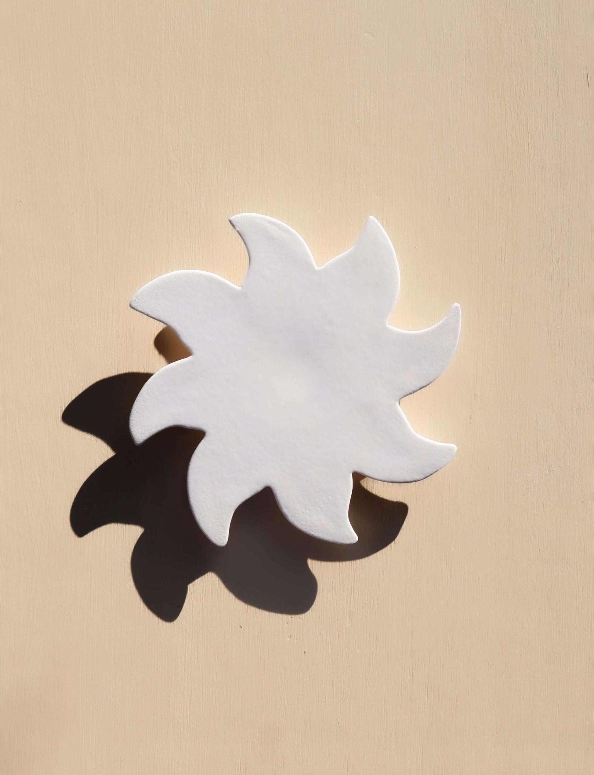 soleil décoratif mural blanc