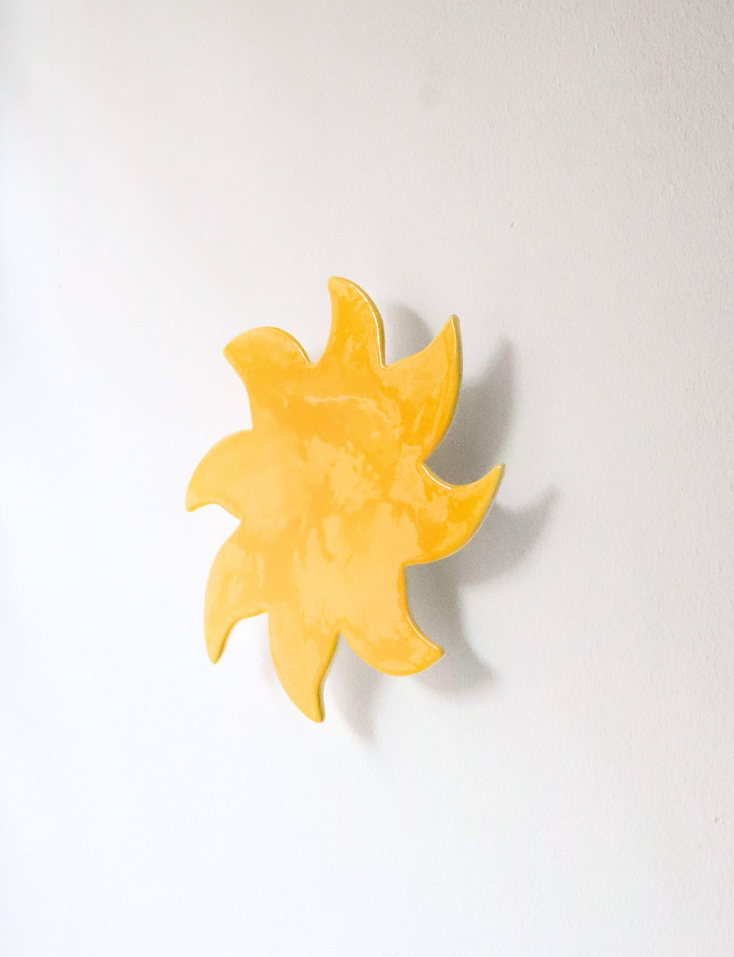 soleil decoration murale jaune