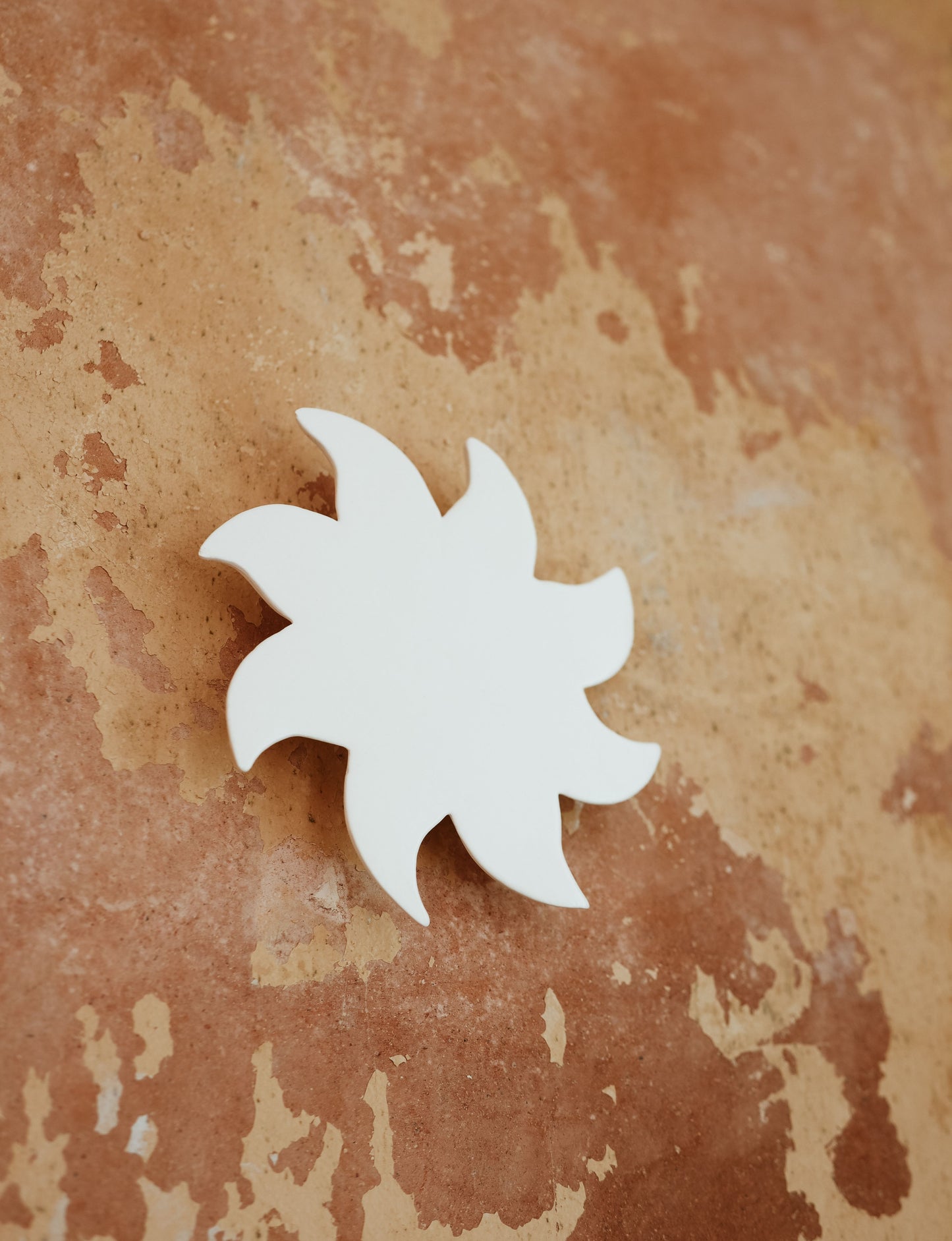 Soleil Décoratif Mural Blanc Mat