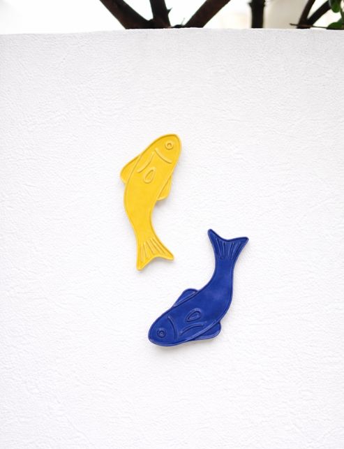 déco murale extérieure poisson céramique