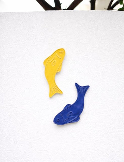 déco murale extérieure poisson céramique