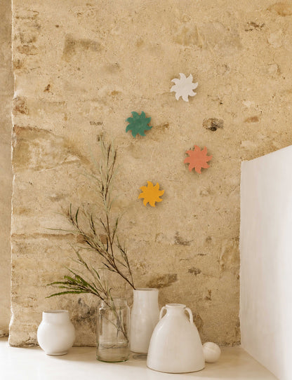Soleil Décoratif Mural Jaune