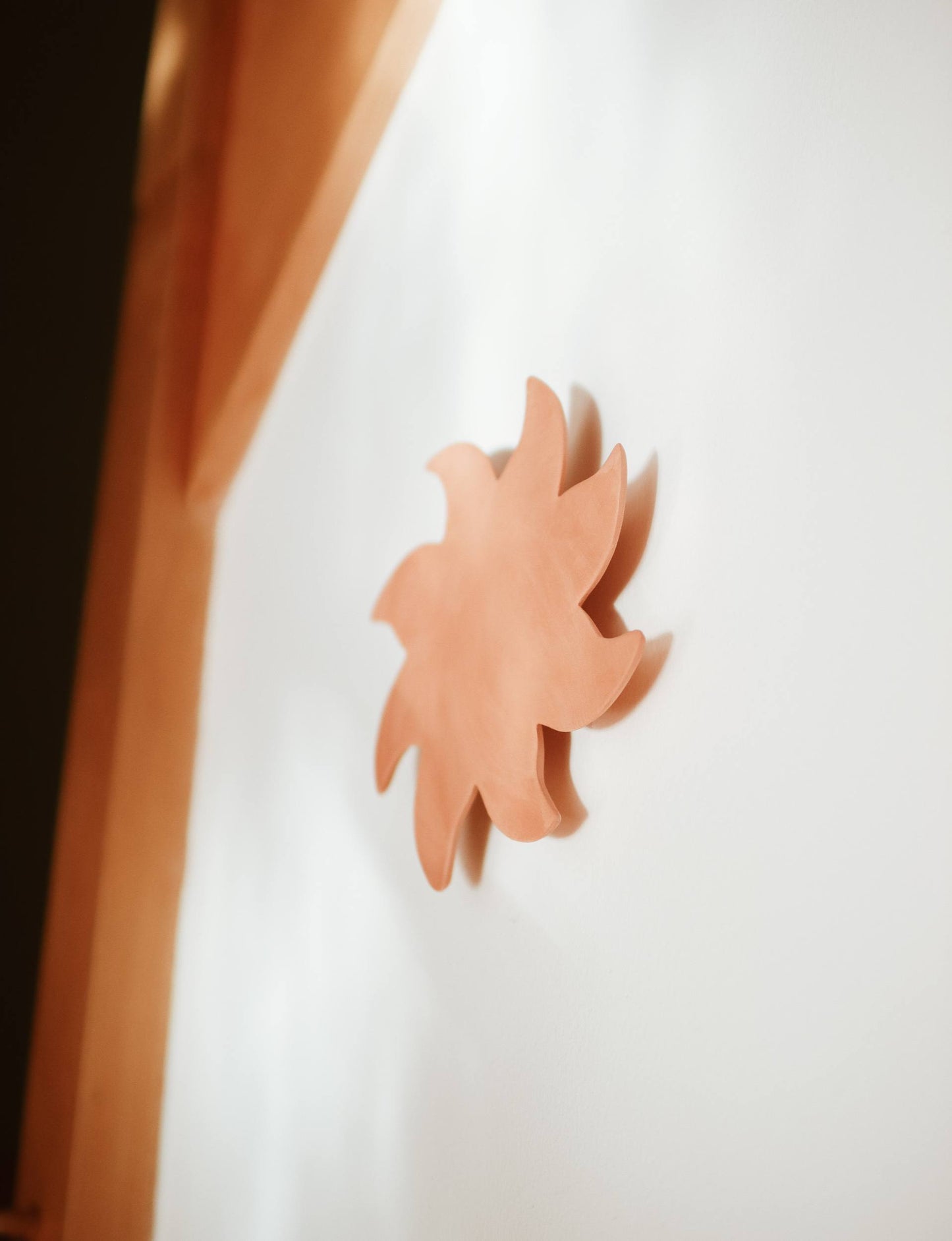 Soleil Décoratif Mural Terre Cuite Brute