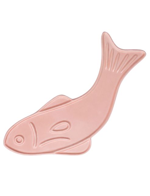 Poisson Céramique Mural Rose Poudré