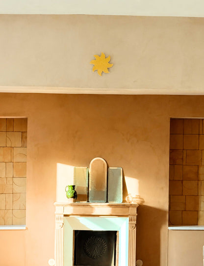 Soleil Décoratif Mural Jaune