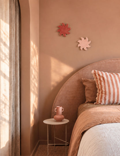 Soleil Décoratif Mural Rose Grenat