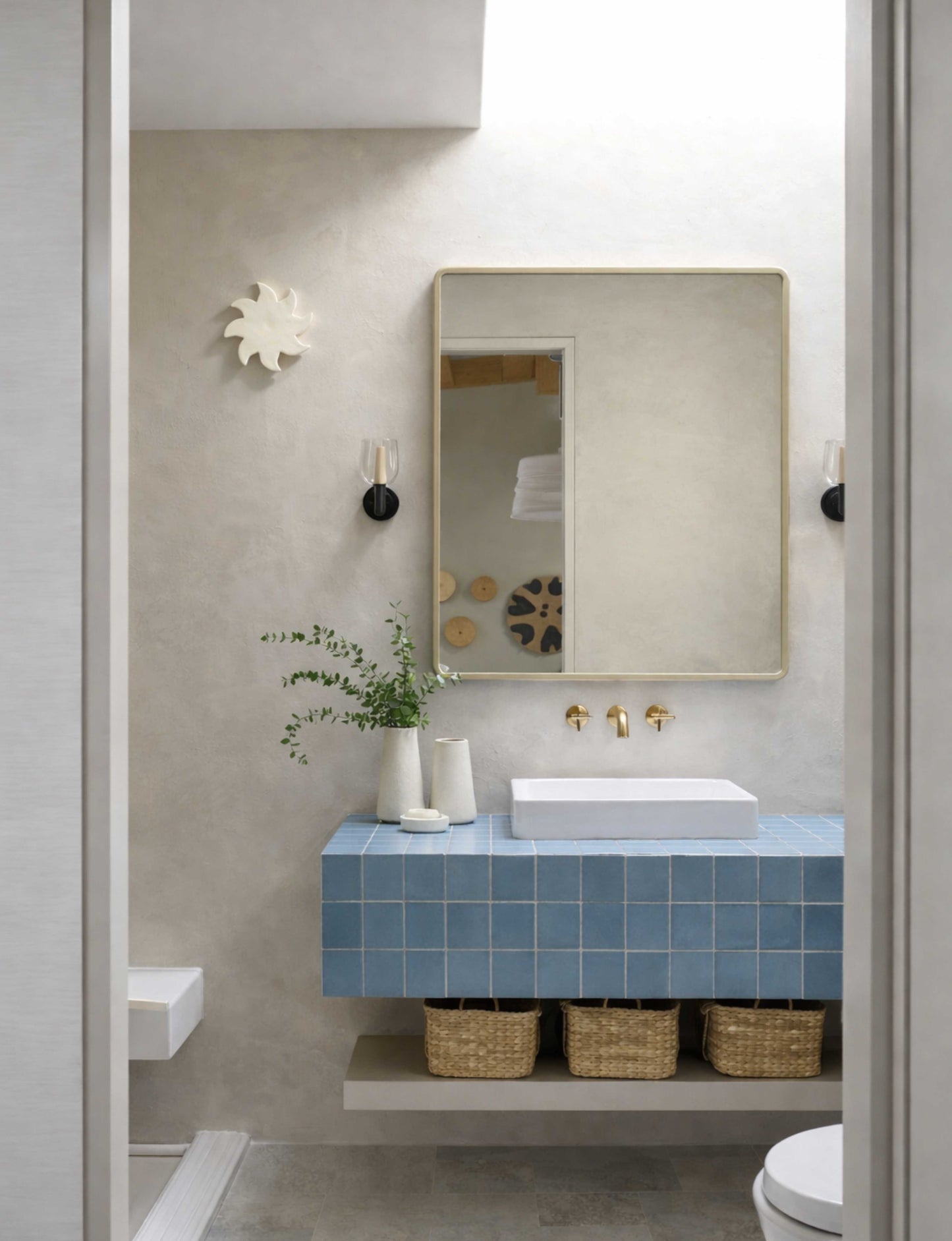 Soleil Décoratif Mural Blanc Mat
