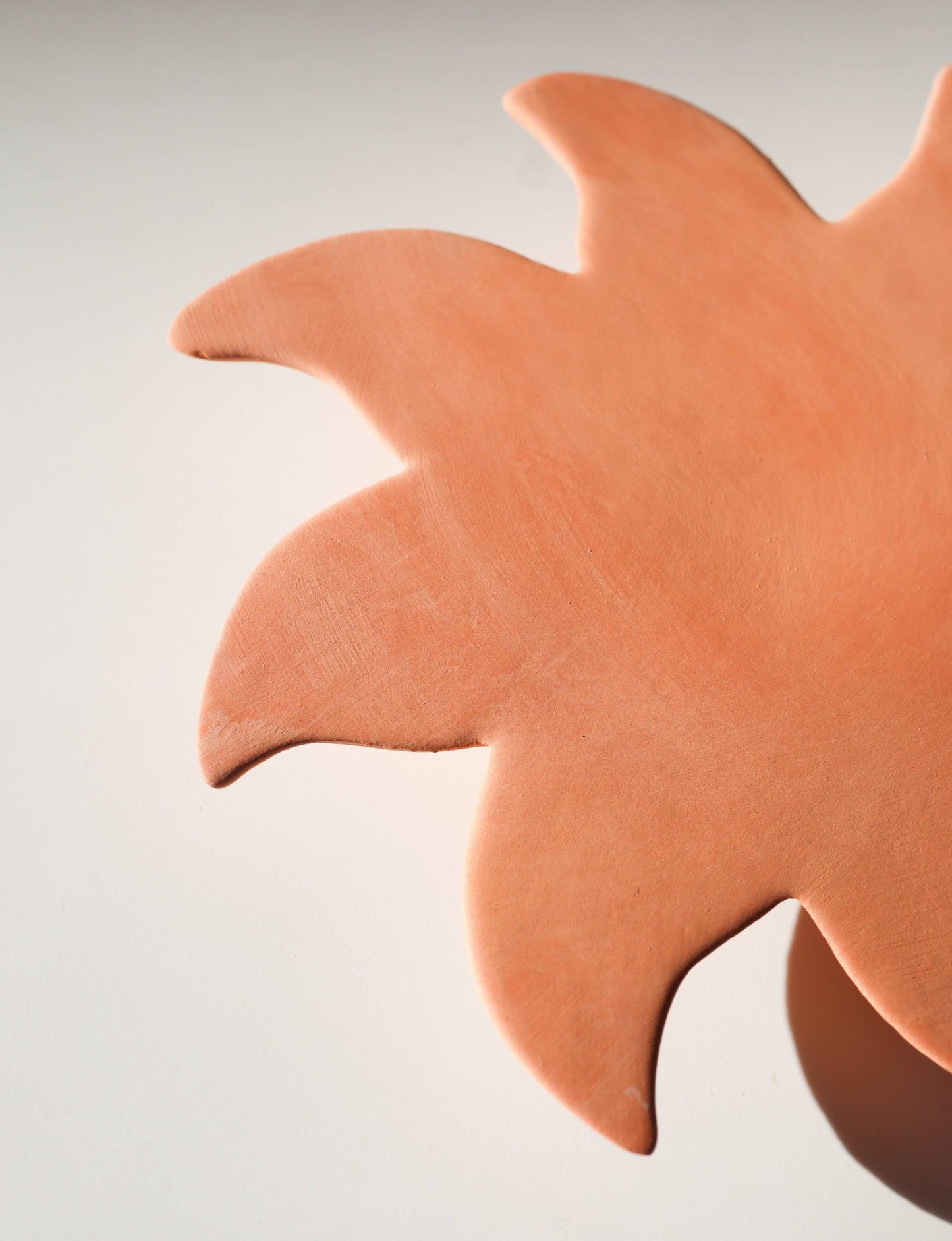 Soleil Décoratif Mural Terre Cuite Brute