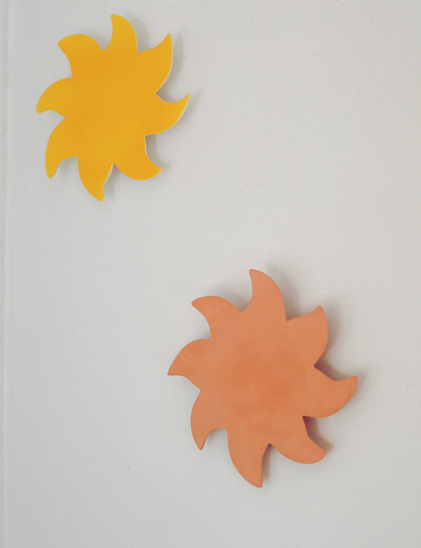 Soleil Décoratif Mural Terre Cuite Brute