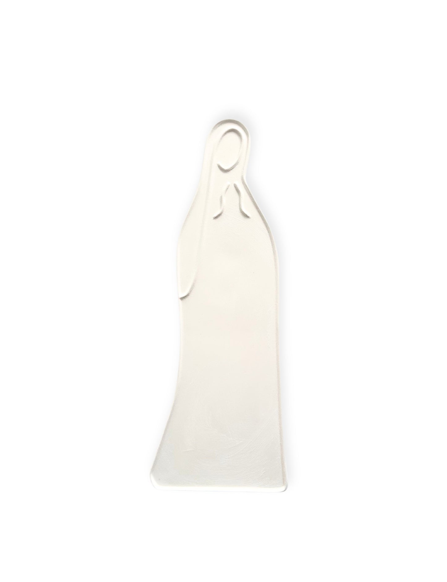 statue vierge marie céramique blanche à accrocher au mur 