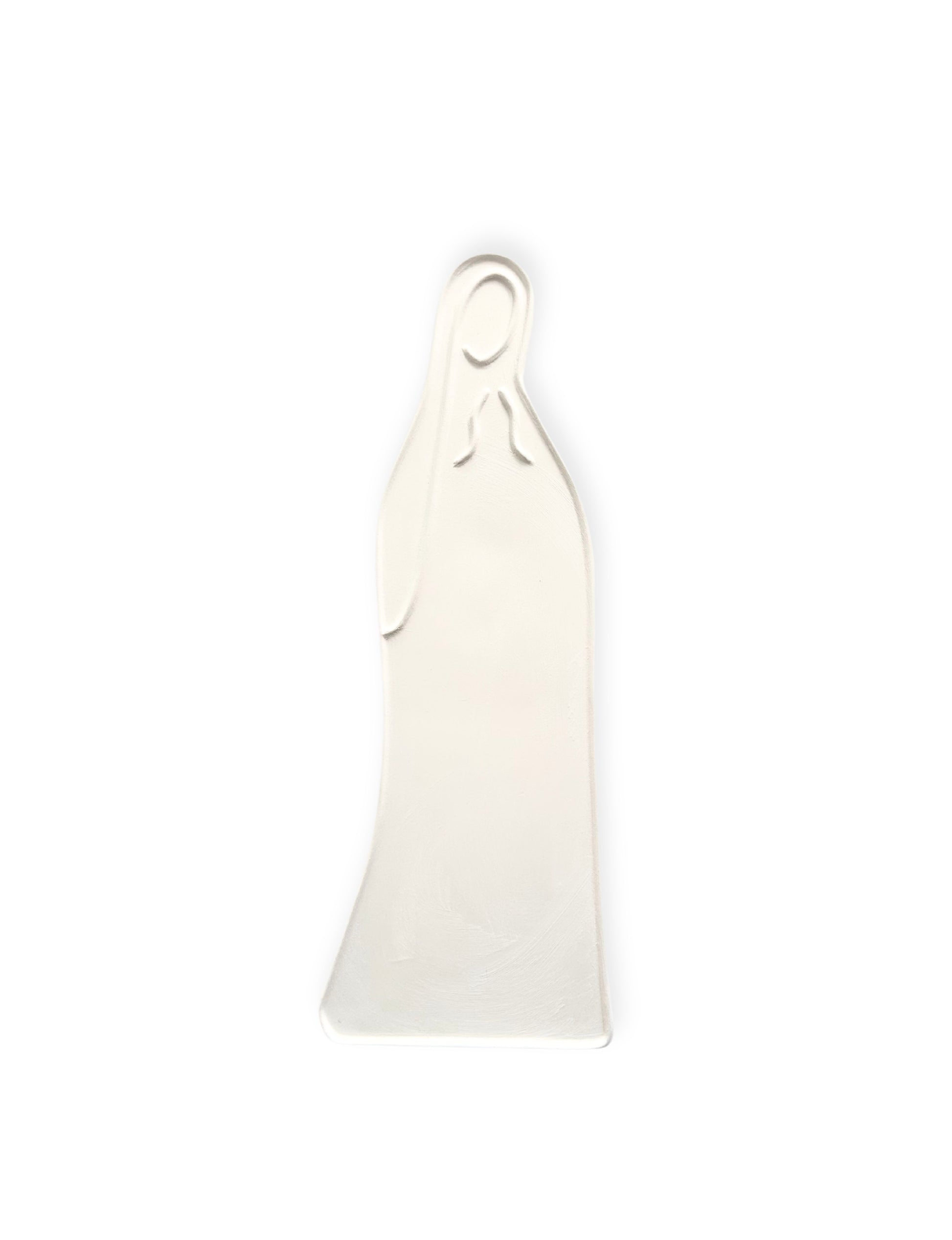statue vierge marie céramique blanche à accrocher au mur 
